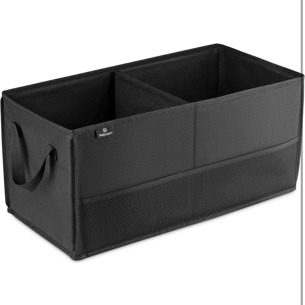 Fold Away Car Trunk Organizer, Black, 22" x 10" x 11", Non-Slip - Picture 3 of 16